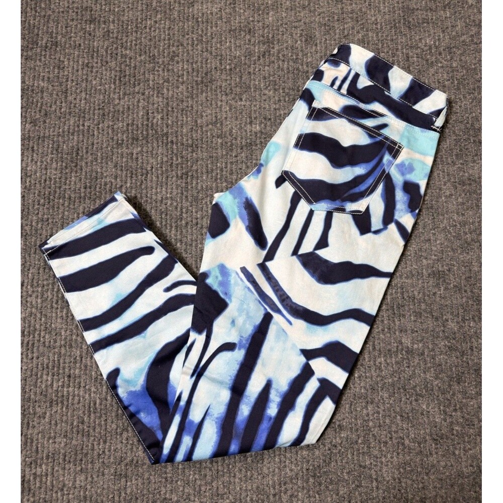 Tahari Miranda Pants Womens Size 2 Skinny Leg Blue Cloud Stretch NEW $98 MSRP